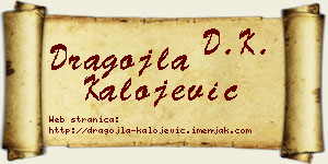 Dragojla Kalojević vizit kartica